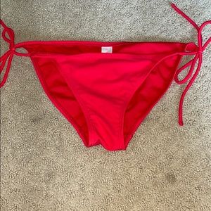 Red bikini bottoms
